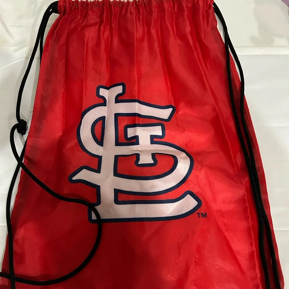 Red Drawstring Bag with STL Logo